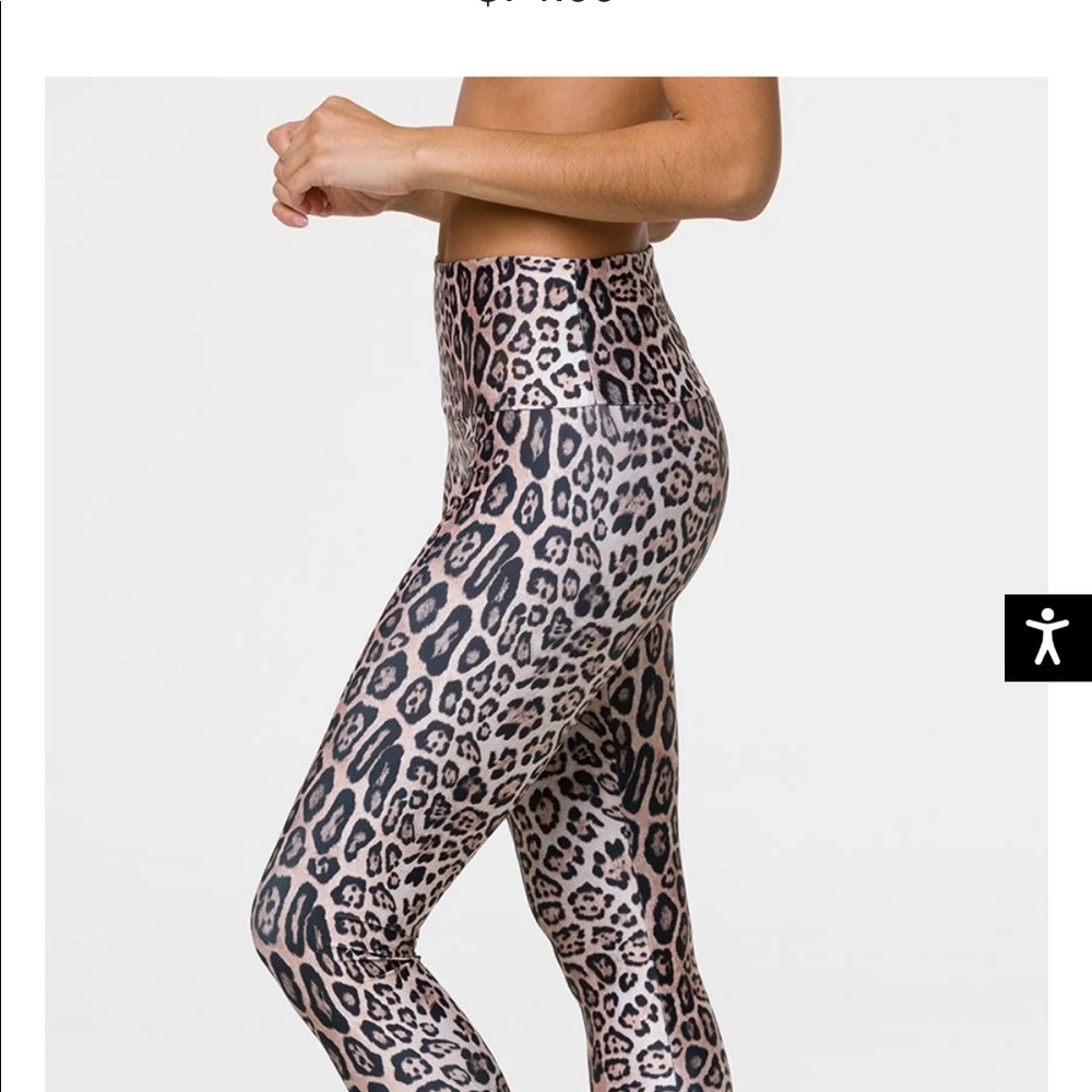Brand new with tags leopard high rise leggings by onzie